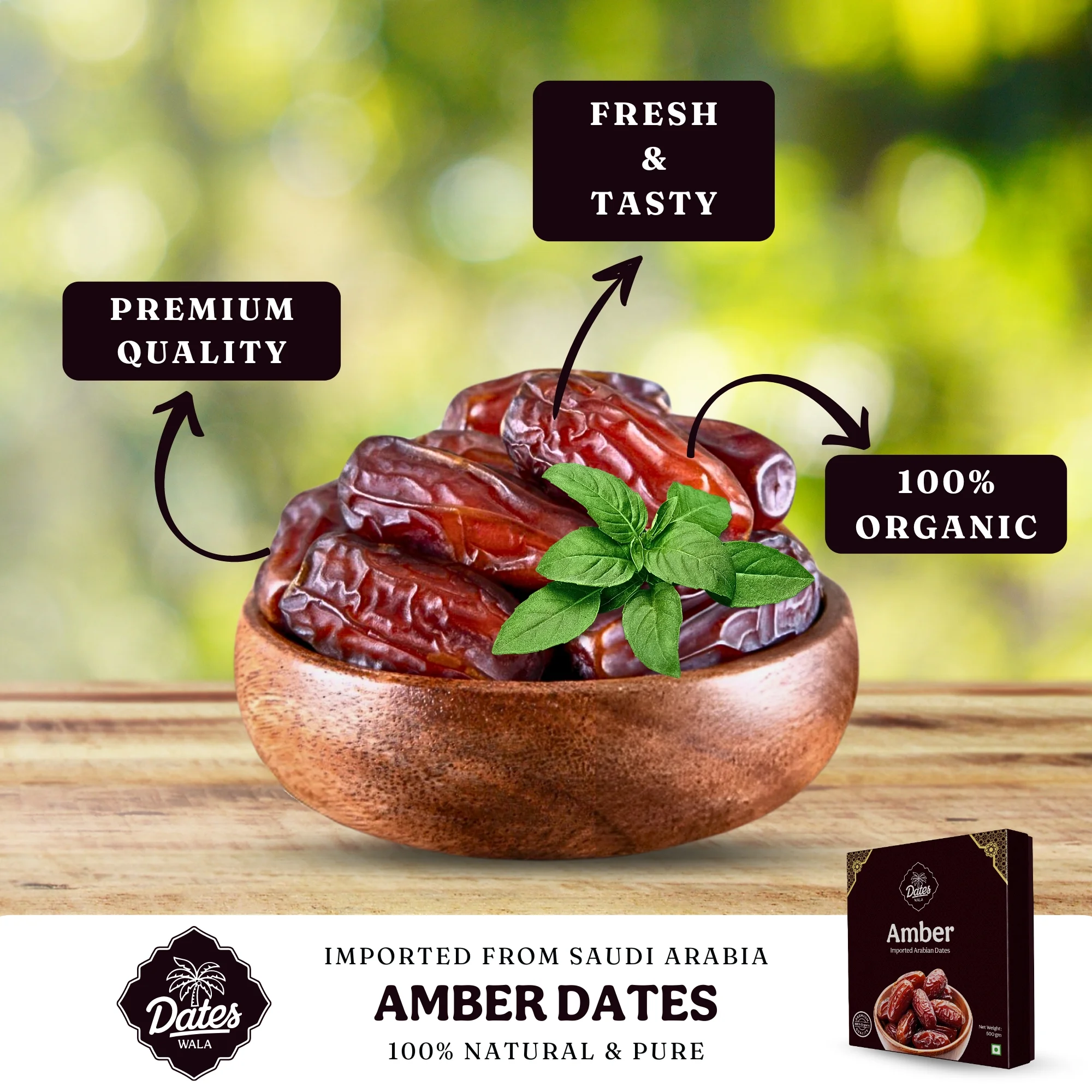 Premium Amber Dates - Sweet and Nutritious Delight (500gm) - Image 3